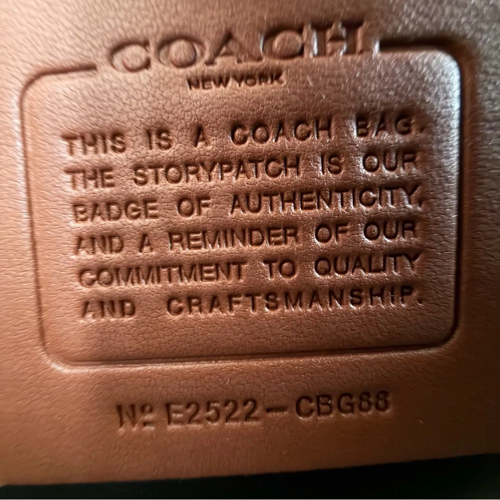 NWT Coach Tabby Shoulder Bag 20 With Patchwork Quilting Maple Shadow Brown CBG88 - Picture 8 of 15